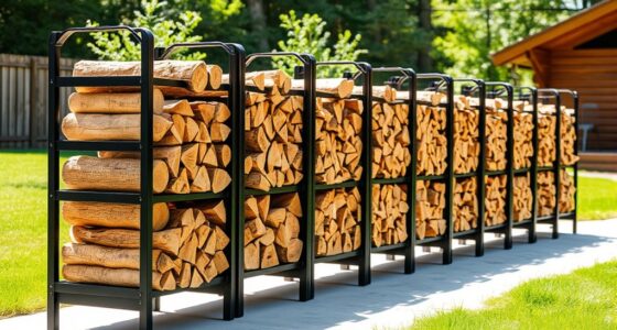 heavy duty 12 foot firewood racks