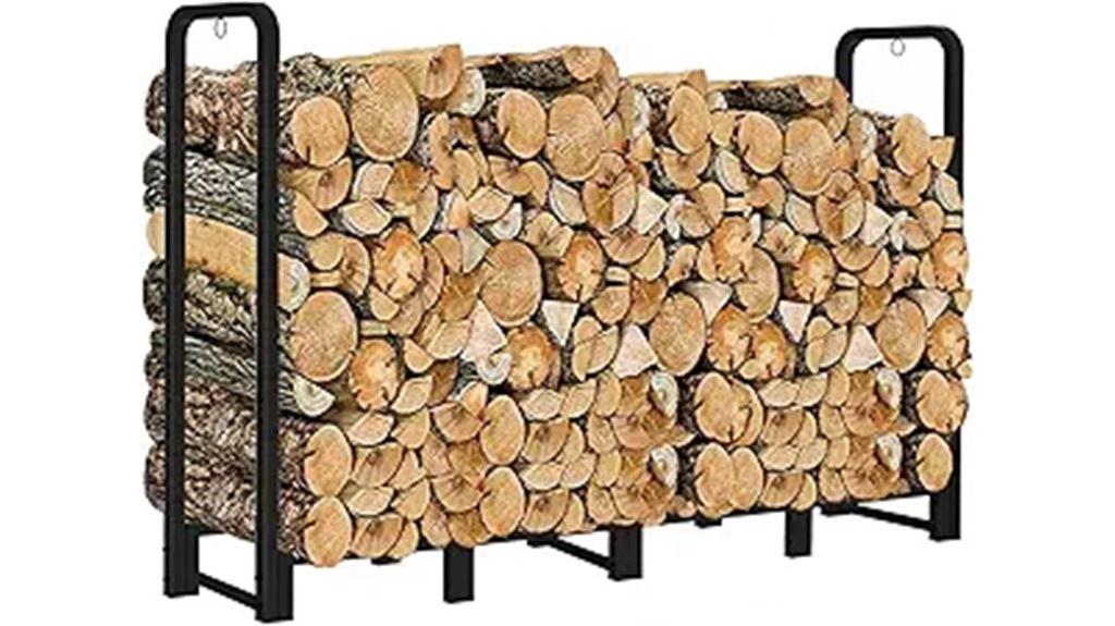 heavy duty firewood rack