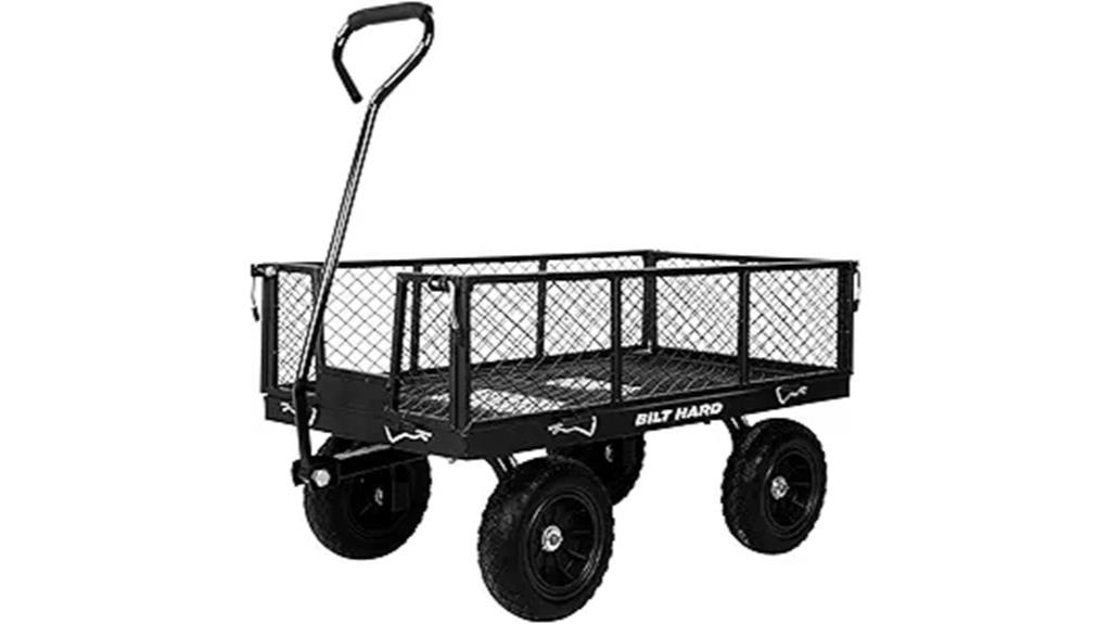 heavy duty garden cart features