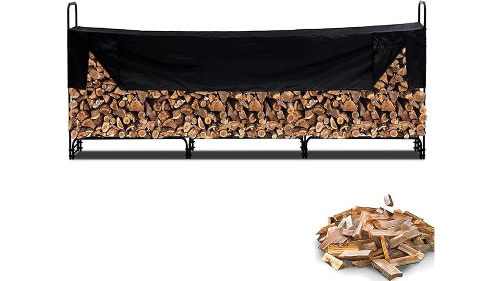 heavy duty outdoor wood rack