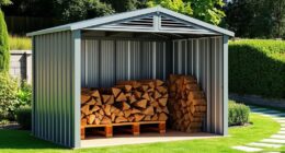 heavy duty outdoor wood sheds
