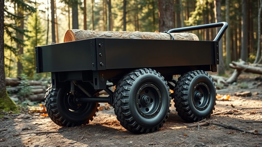 heavy duty steel log carts