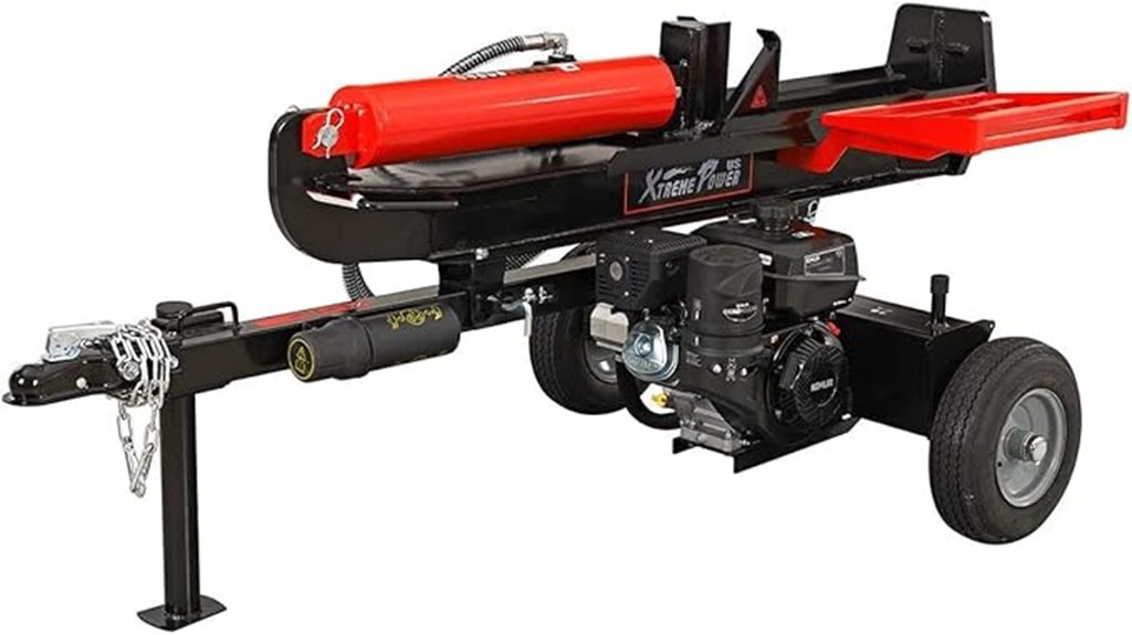high capacity hydraulic log splitter