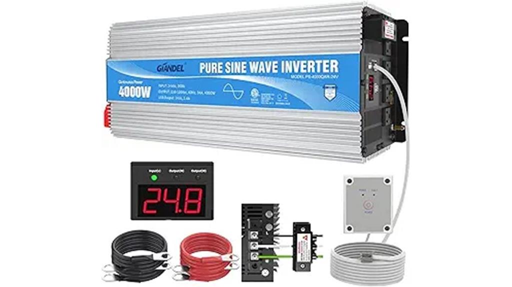 high power inverter display