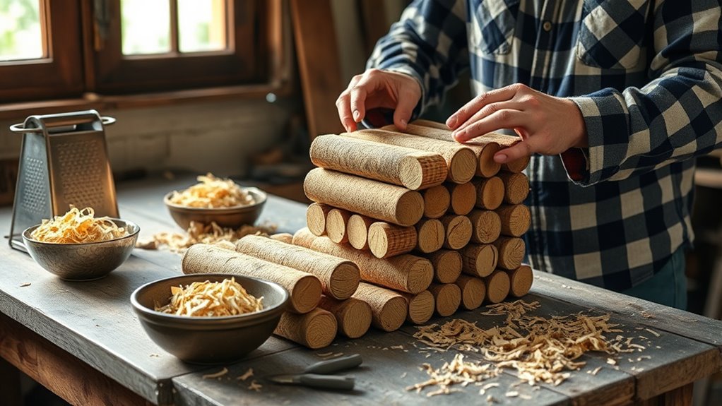 homemade sustainable biomass briquettes
