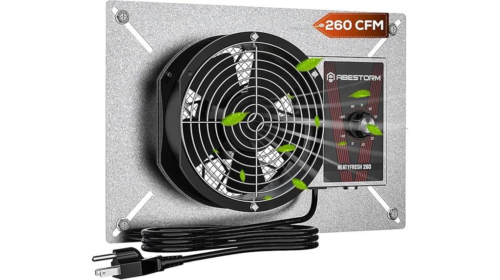 humidistat controlled crawlspace fan