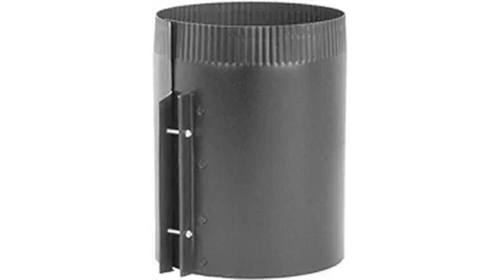 imperial 24 gauge black stove pipe