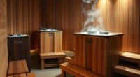 indoor sauna wood heaters
