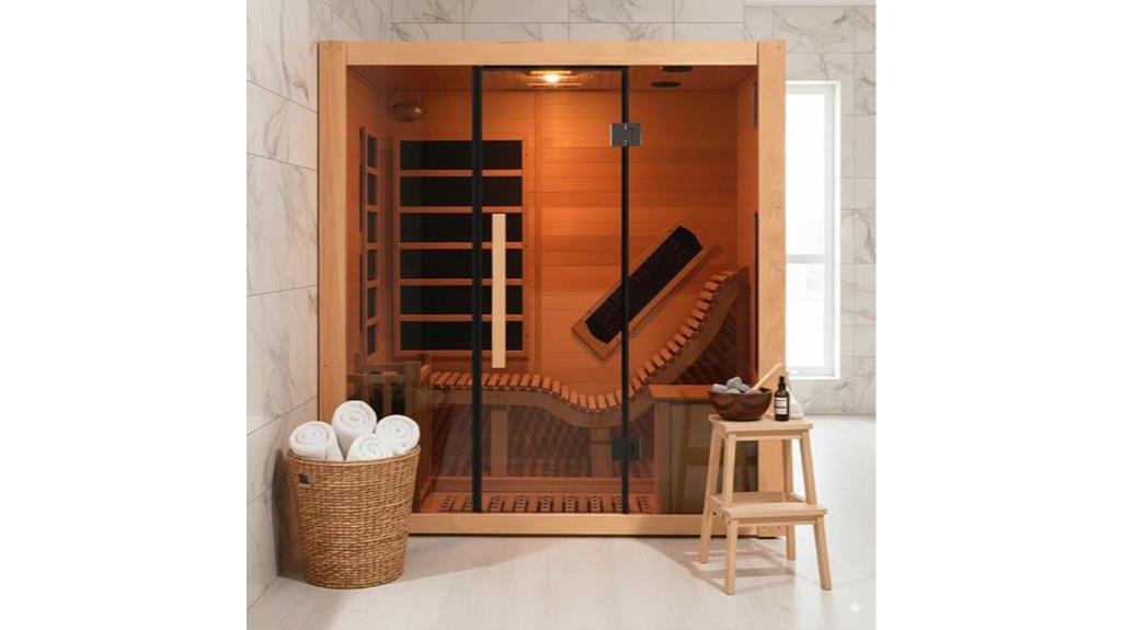 infrared and steam sauna