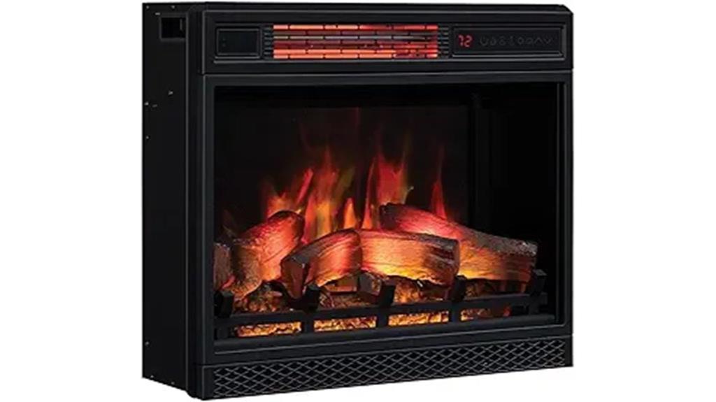 infrared quartz fireplace insert