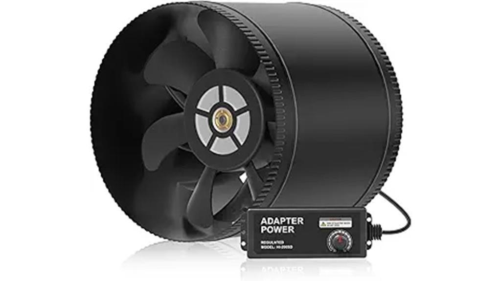 inline duct fan with control