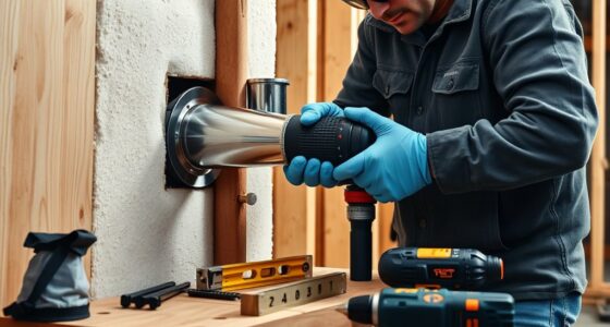 install chimney safely through wall