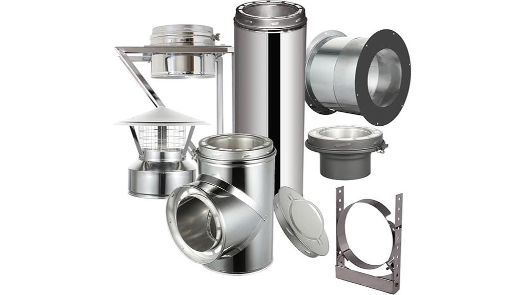 insulated double wall chimney