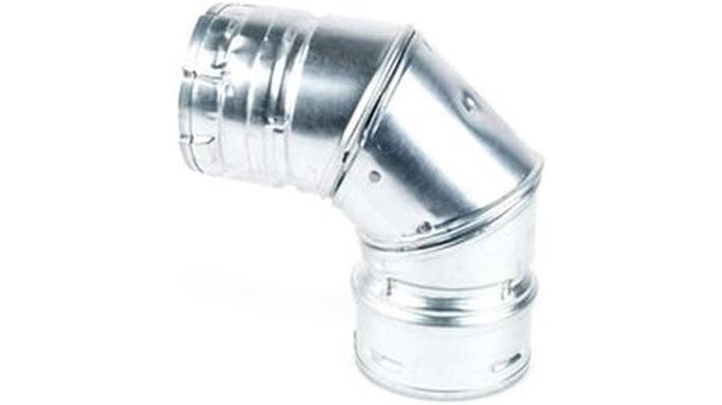 insulated double wall elbow