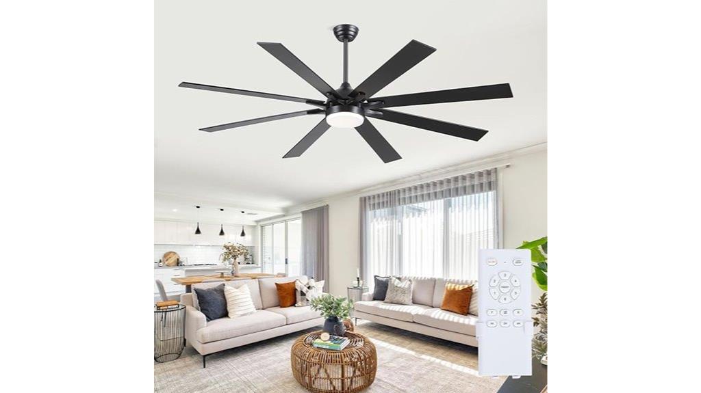 large black outdoor fan