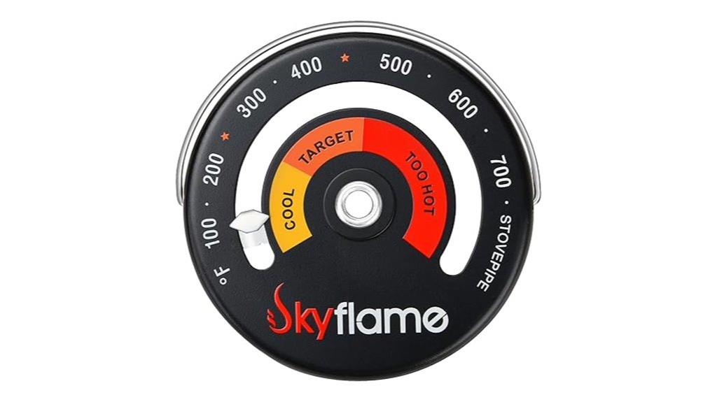 large dial wood stove thermometer