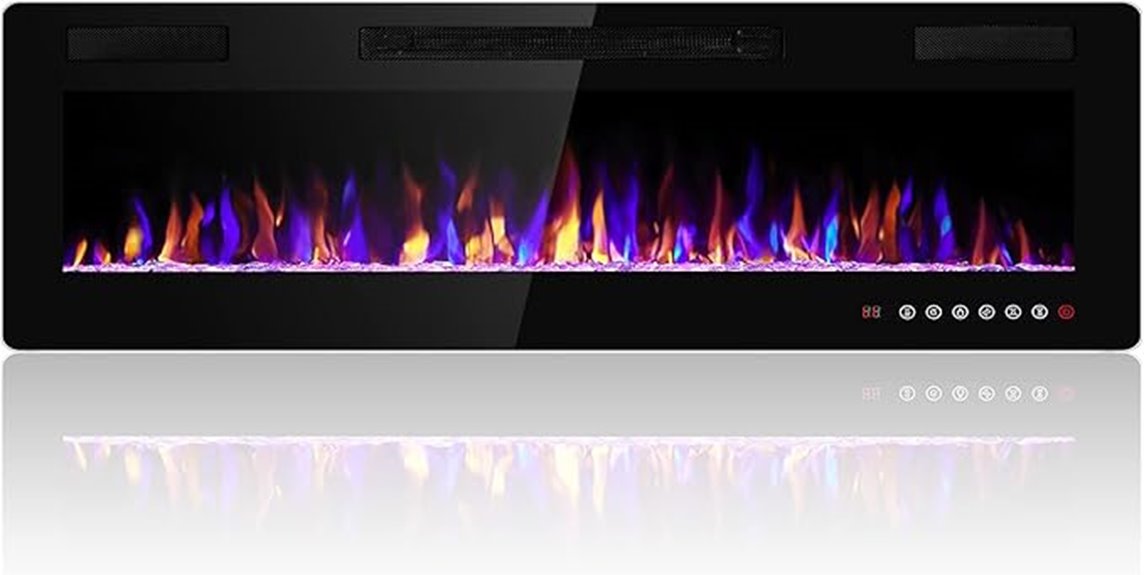 large electric fireplace insert
