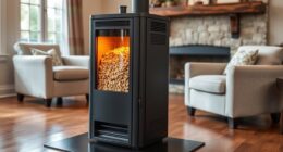 large hopper pellet stoves