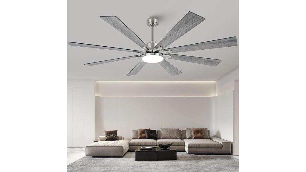 large modern ceiling fan