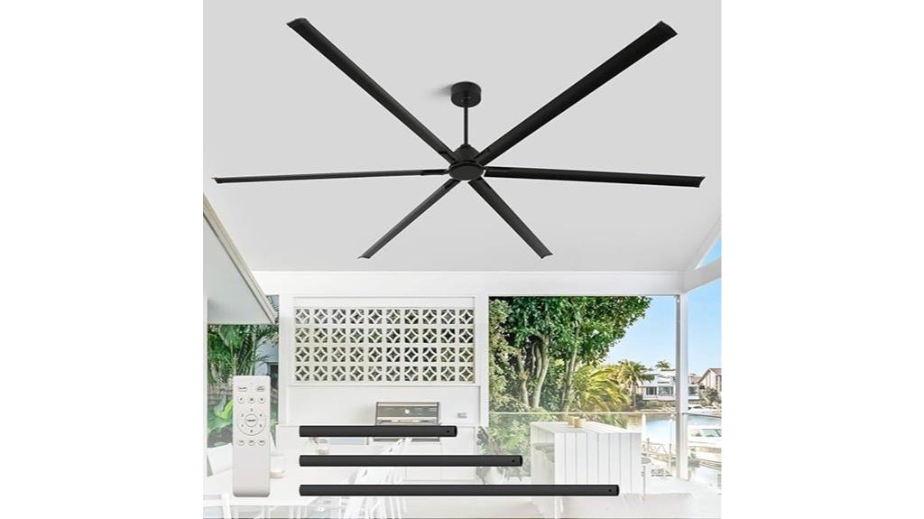 large reversible ceiling fan