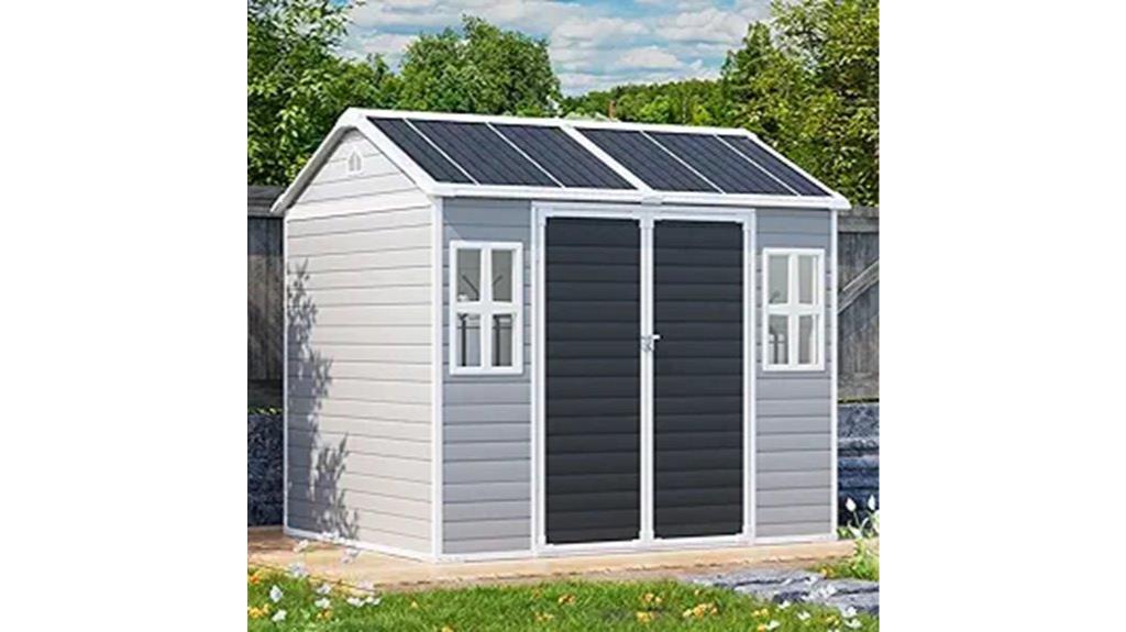 large waterproof resin shed