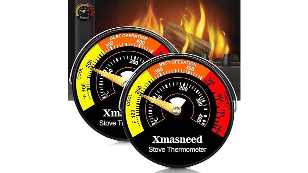 magnetic stove thermometer set