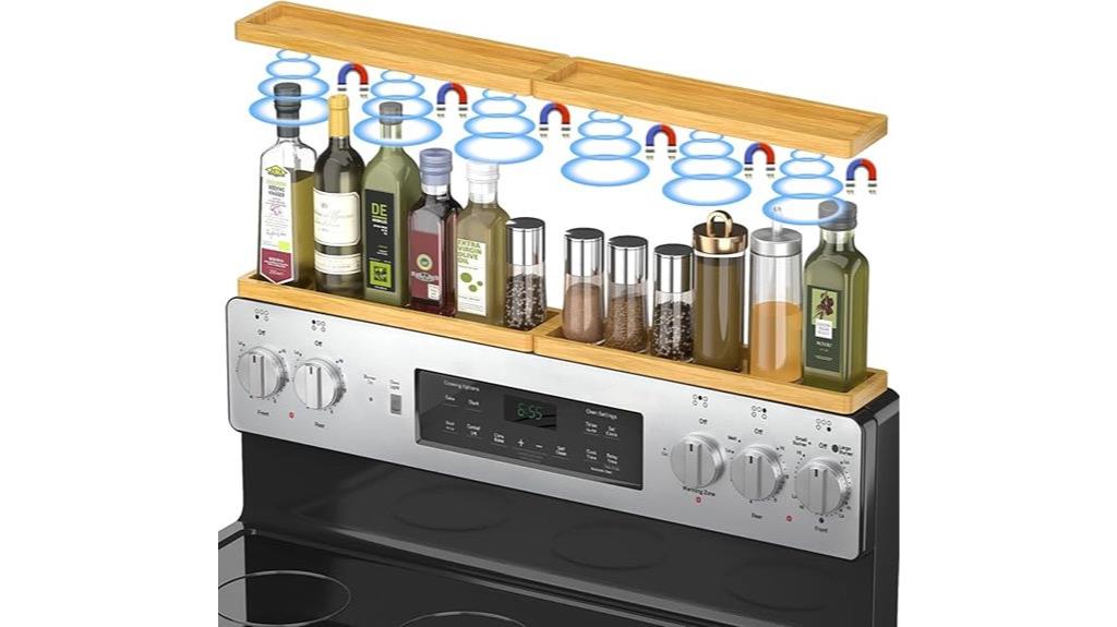 magnetic stove top shelf