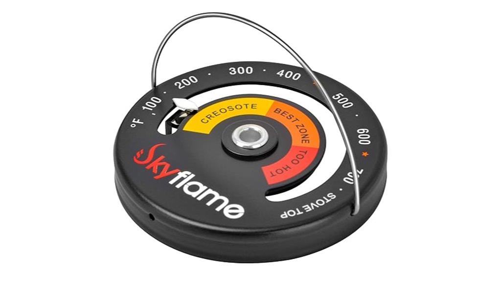 magnetic wood stove thermometer