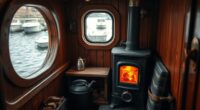 marine wood stove heating