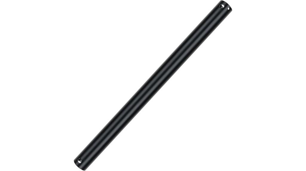 matte black 18 inch downrod