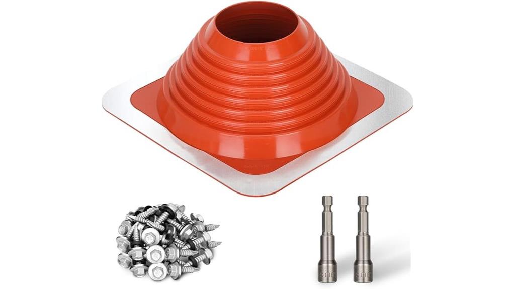 metal pipe flashing boot