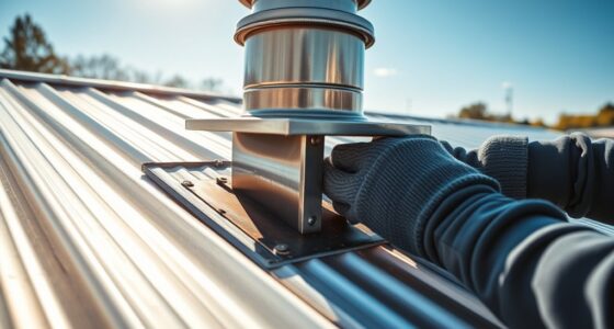 metal roof chimney installation