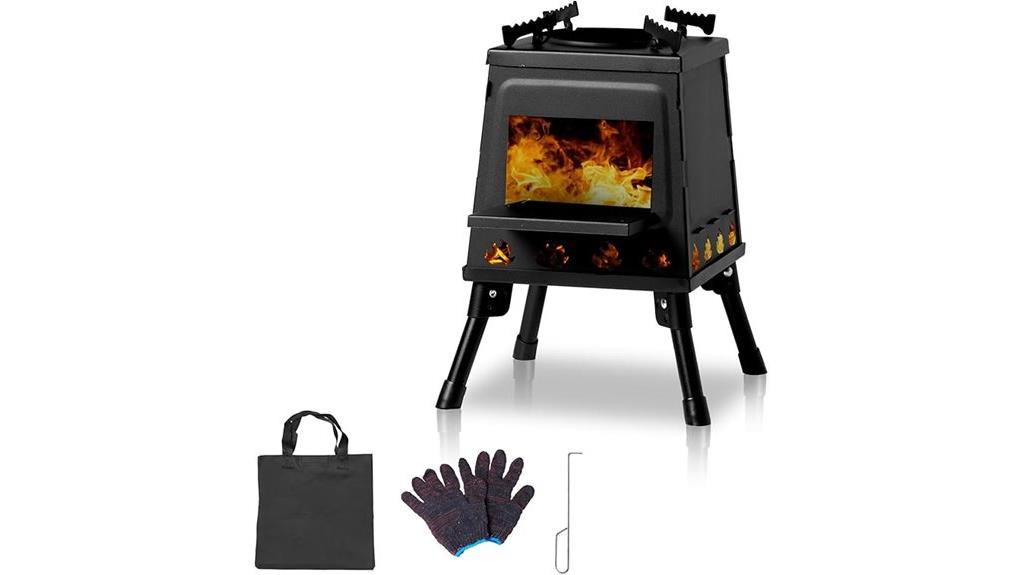 mini portable cast iron stove