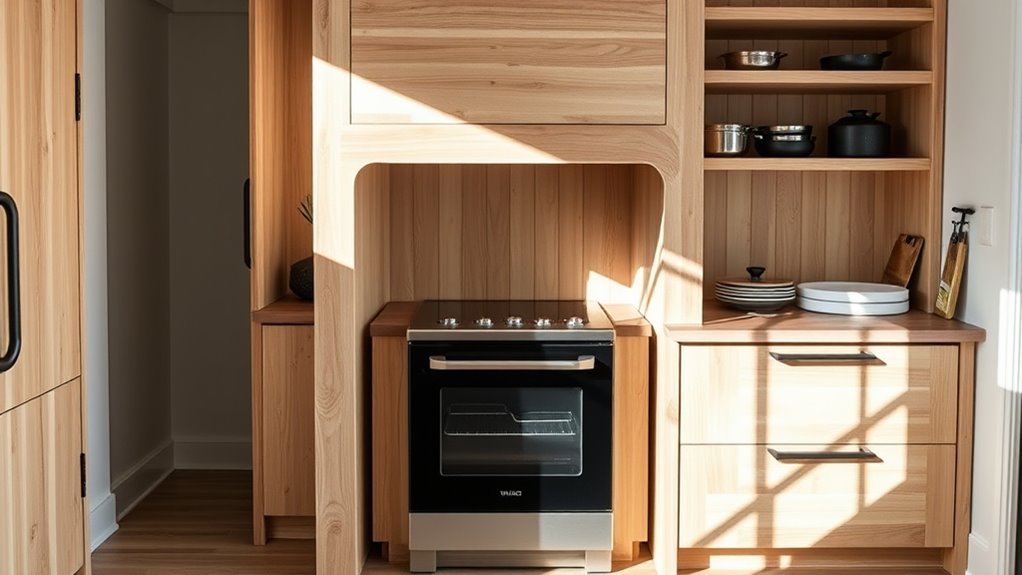 modular tiny home stove