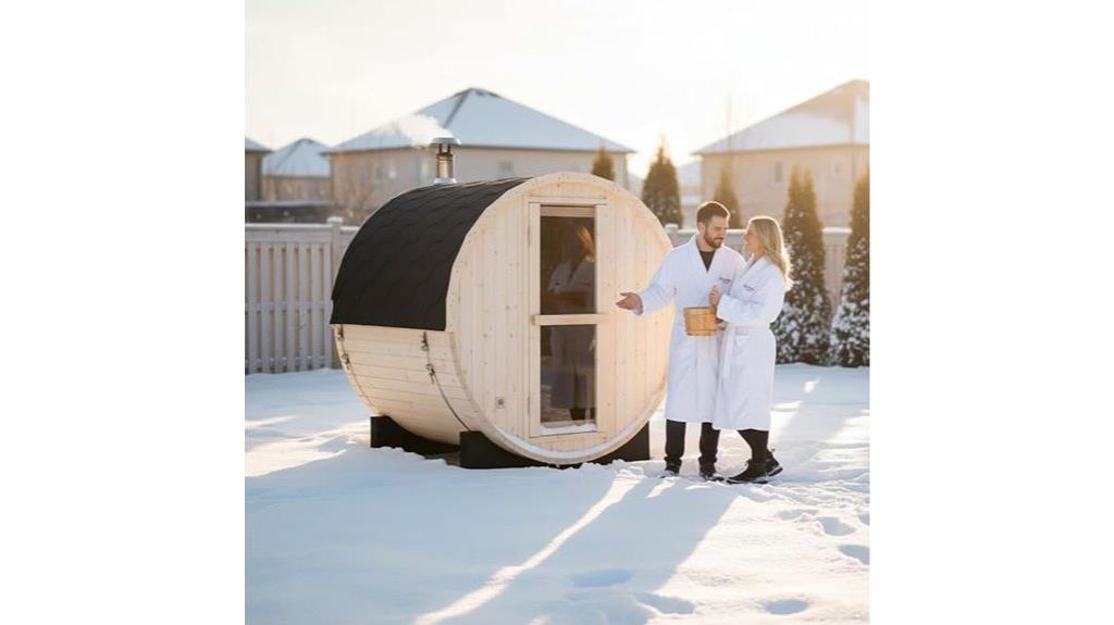 outdoor 3 person sauna