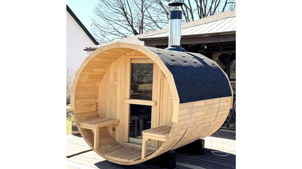 outdoor 4 person sauna