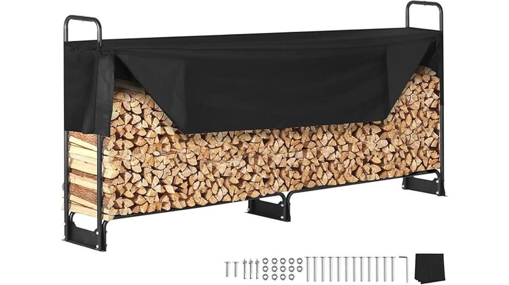 outdoor firewood storage cover