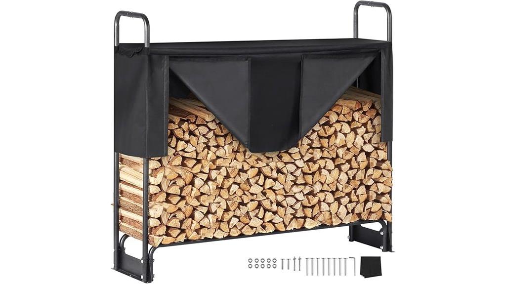 outdoor firewood storage cover