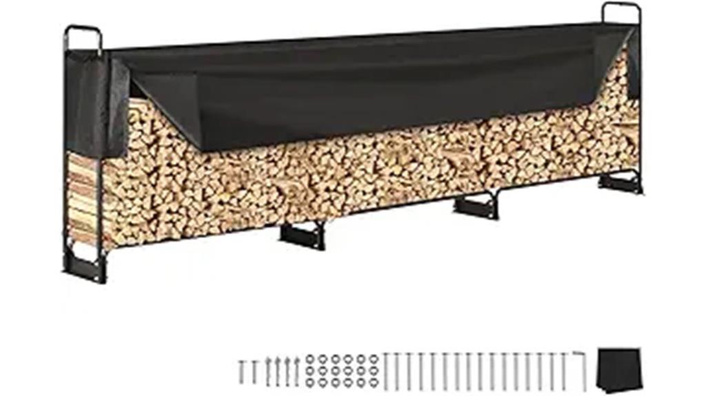 outdoor firewood storage solution