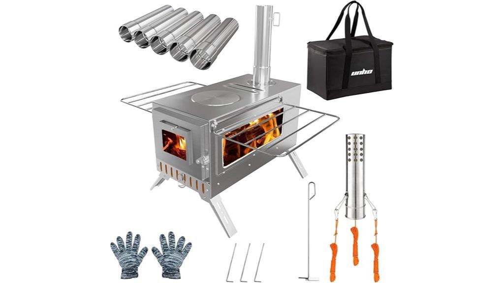 outdoor hot tent stove