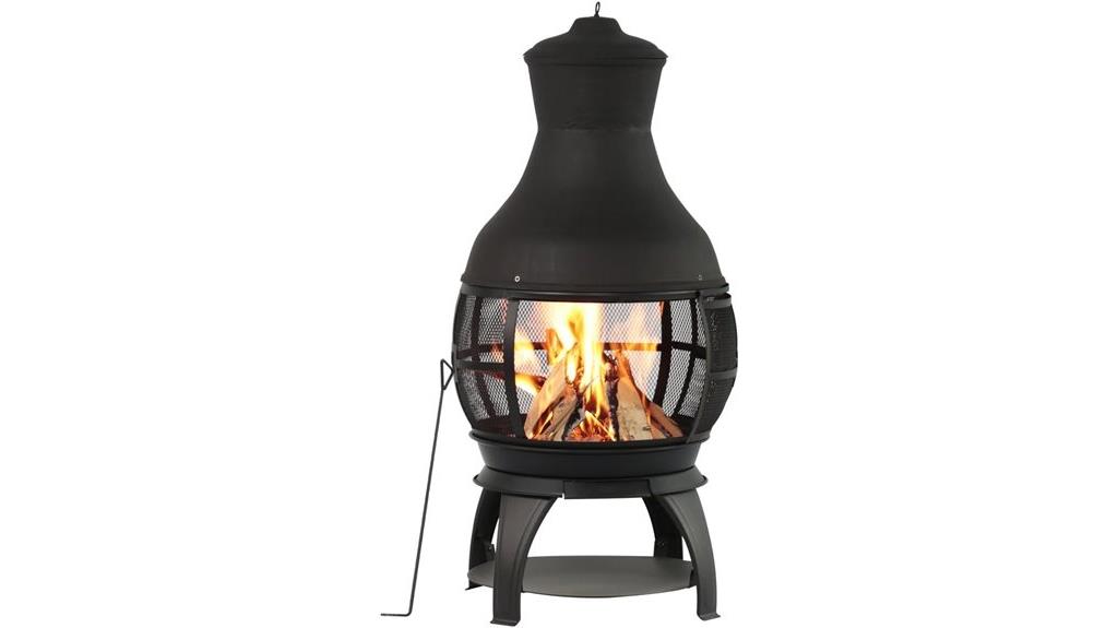 outdoor wooden fire pit