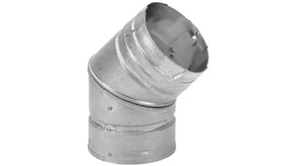 pellet chimney black elbow