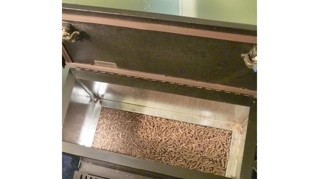 pellet hopper extension for stove