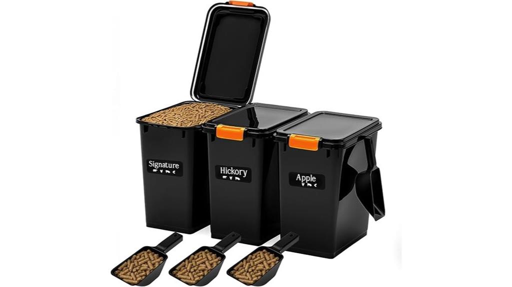 pellet storage bin kit