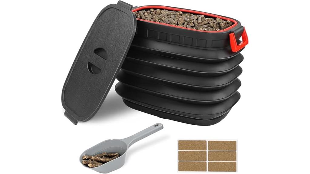 pellet storage with accessories