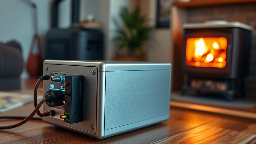 pellet stove battery considerations