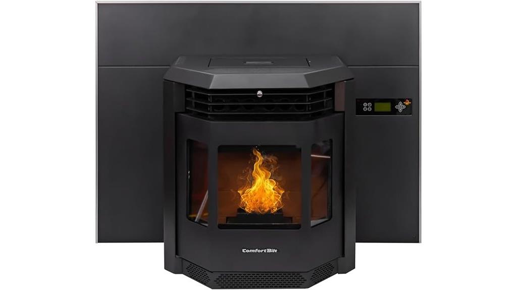 pellet stove heats large area