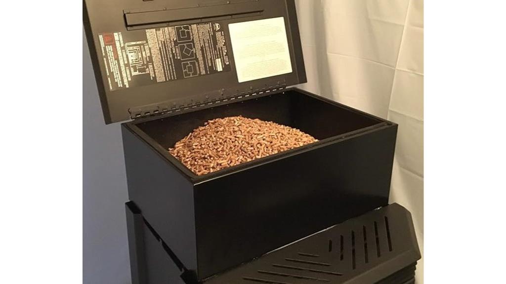 pellet stove hopper extension