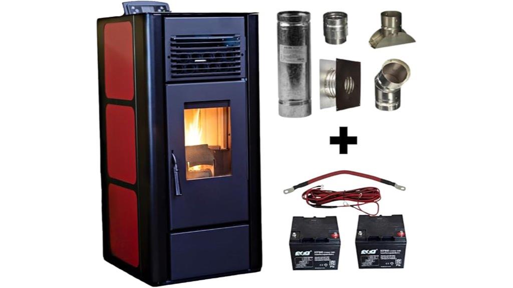 pellet stove with backup