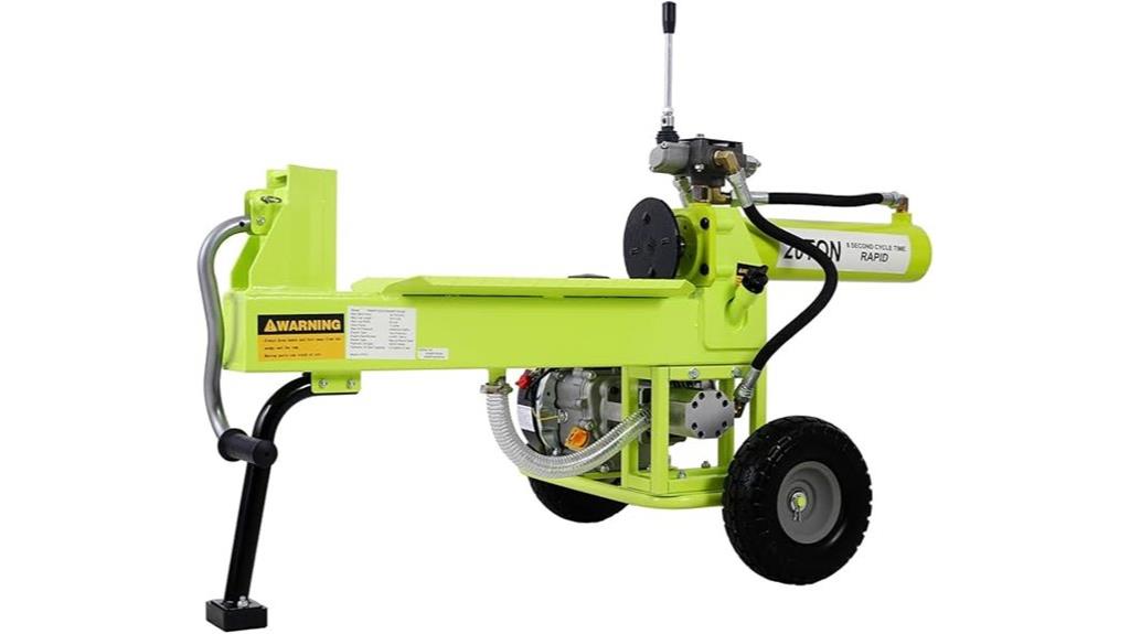 portable 20 ton hydraulic log splitter